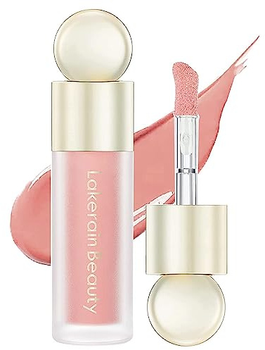 zalati Liquid Blush 7.5ml Soft Cheek Color Cream Blusher Waterproof Long Lasting for Eyes Face Lip - Pink