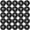 200 Stück Knöpfe für Bekleidung Harz Buttons Schwarz Knopf 4 Löcher Knöpfen zum Basteln Rund zum Nähen,Basis Button,Harz Knöpfe für Kleider Nähen DIY Handwerk Scrapbooking und Dekorieren-10.0 MM