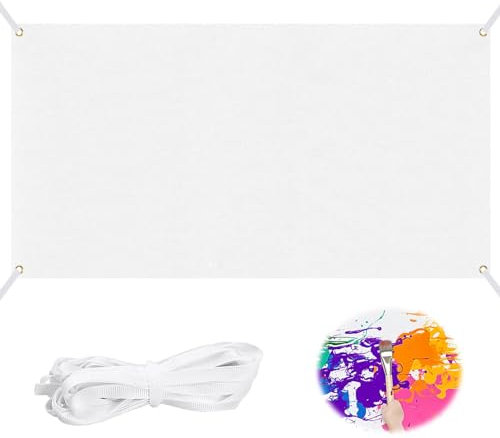 Banner In Poliestere Bianco 180 X 100 Cm Bandierine Bianco Verniciabile Striscione Con 6m Corda Dipinto Poliestere Banner Per Matrimonio Compleanno Matrimoni Eventi Scolastici Anniversari