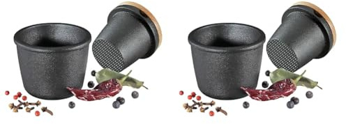 Zassenhaus M076080 Reibe 8cm Gusseisen Schwarz (Packung mit 2)