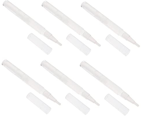 Didiseaon 6pezzi Penne Per Cuticole Ricaricabili Applicatore Portatile Per Gloss e Trattamenti Unghie