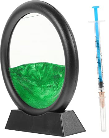 Abaodam Horloge De Sable Avec Décoration De Sable Mouvement Ornement Intérieur Créatif Pour Bureau Et Maison Cadre Relaxant