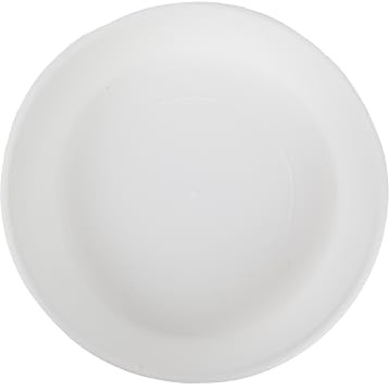 The HC Companies Soucoupes en Plastique pour Pot de Fleurs – pour l'extérieur et l'intérieur – Plateau de Pot de Fleurs au Design Traditionnel pour l'évacuation de l'eau – Plateau Rond Durable et