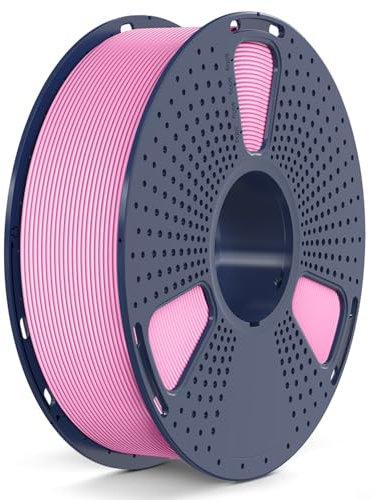 SUNLU Rapid PETG 3D Filament 1.75 mm 1KG, Hohe Geschwindigkeit 30–600mm/s 3D Drucker Filament, Maßgenauigkeit ± 0.02mm, 1KG Reusable Spule, Passend für die Meisten FDM 3D Drucker (Rosa)