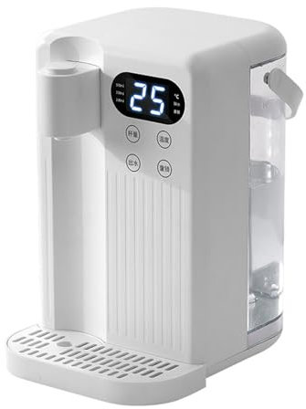 Dispensador de agua caliente instantáneo, calentador de agua multifuncional, pequeño dispensador de agua potable de sobremesa de 3 segundos de calentamiento rápido para el hogar,White