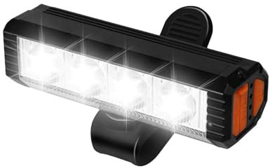LED Cycling Bar Light - Rechargeable Cycling Handle Bar Light | Bright Cycle Headlamp With 4 Lighting Modes, USB Fast Charging Water Resistant Cycle Headlamp With Power Bank For Long Road Trips