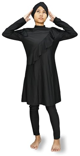 Stilvoller Burkini mit Rüschen und Rock