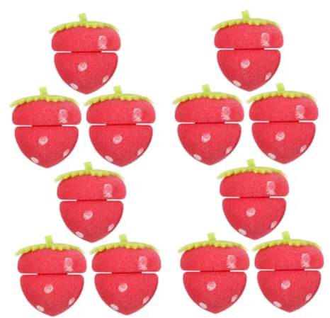 Healvian 24 Stück Lockenwickler Volumen Clips Haare Lockenwickler Selbsthaftender Schaumstoff Air Wraps Für Erdbeer