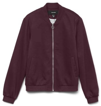 VERO MODA Damen Vmkimiko Ls Short Jersey Bomber Noos, Winetasting, x_l