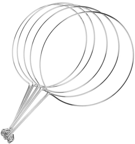 ELAYARD 5 pièces Support Filtre à Thé Réutilisable Anneaux Maille Durables pour Infusion de Lait Café Jus et Thé Porte Sachet Pratique pour Préparation de Boissons
