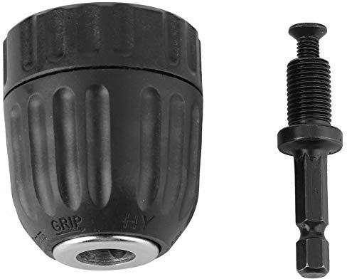 Self Tightening Steel Bit Holder with Locking Mechanism, 0.8 to 10 mm Capacity - Keyless Drill Chuck Conversion Tool Compatible with Impact Drills and Electric Hammers for Machine (1.5-10MM Drill