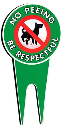 Hundkissskyltar för – väderbeständig insats 1-pack | Ingen hund kiss gräsmatta skylt städa efter D⤞g varning utomhus trädgård påminnelse hållbar enkel installation gårdsinsats | för utomhus