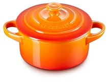 Le Creuset Stoneware Mini Round Cocotte, 8 oz., Flame