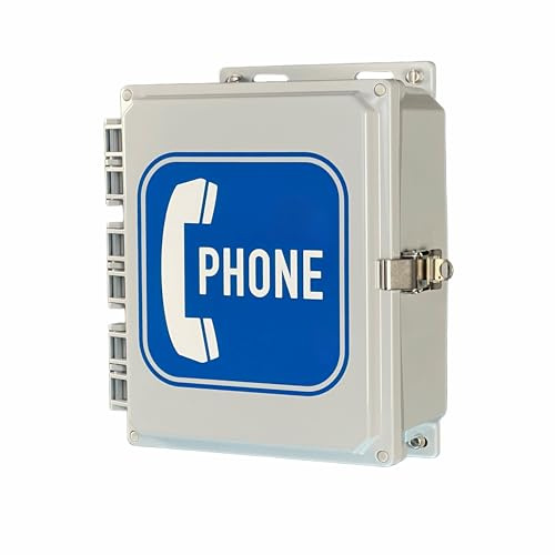 Outdoor Phone System - Waterproof Telephone Cabinet Call Box Weatherproof