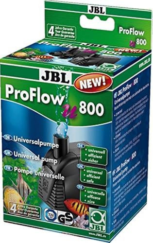 JBL ProFlow u800 60583 Universalpumpe mit 900 l/h zur Umwälzung von Wasser in Aquarien und Terrarien