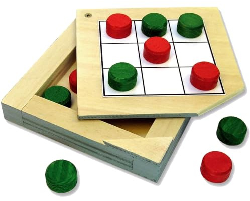 matches21 HOME & HOBBY Tic Tac Toe DIY Holz Bastelset für Kinder ab 10 Jahren als Geschicklichkeitsspiel
