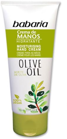 Babaria - Crema Manos Agrietadas y Secas | Crema Manos Reparadora con Aceite de Oliva | Crema Sabañones | Crema de Manos Working Hands