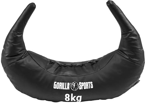 GORILLA SPORTS® Bulgarian Bag 5–22,5 kg, 5 Schlaufen, Kunstleder