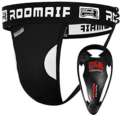 ROOMAIF Tiefschutz MMA Kampfsport Suspensorium Cup Boxen Muay Thai Groin Guard REP-392 DE (XL)