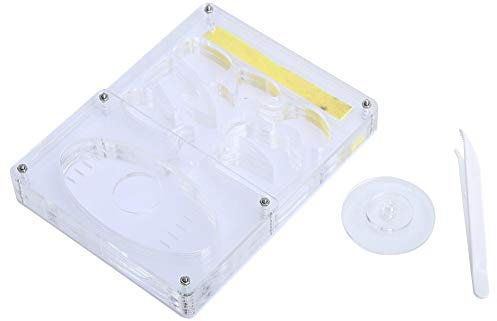 Pssopp Granja de Hormigas Caja de alimentación de Hormigas de acrílico Nido de Hormigas Transparente Sistema de alimentación de Insectos Hábitat de Hormigas Estuche de alimentación de Hormigas vivas