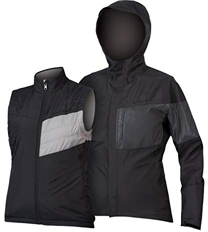 Endura Urban Luminite 3 in 1 Fahrradjacke Schwarz