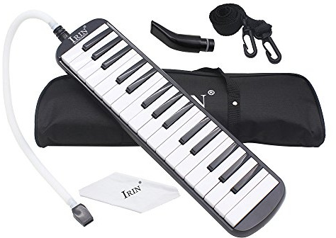 Btuty 32 Keys Melodica Instrument Piano Musical Instrument for Beginner Gift with Carrying Bag Melodicas Talk Box (black)