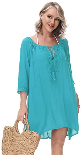 MERCIYD Damen Strandkleid Sommer Strandponcho Strandurlaub Badeanzug Bikini Cover-Ups