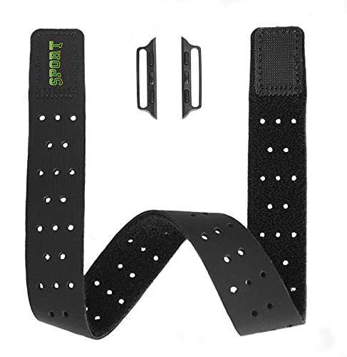 T-TAIMING Sport Edition Atmungsaktiv und Elastisch Oberarm Armband kompatibel mit Apple Watch Armband für Outwork und Fitnesstraining (Ultra 49mm, Schwarz)