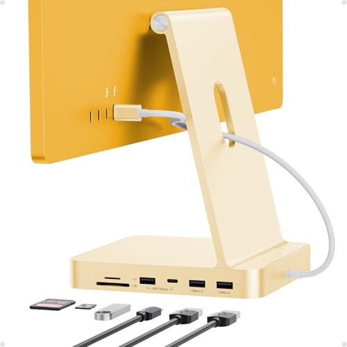 USB-C-Hub für iMac 24 Zoll 2021/2023 M1/M3 mit M.2 4 TB SSD NVMe Gehäuse