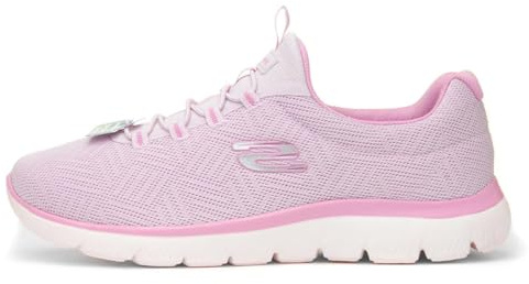 Skechers Mujer Summits Artistry Chic Zapatillas, Lavender Mesh/Trim, 42 EU