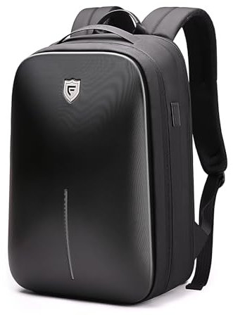 FENRUIEN Erweiterbarer 25L-33L Business Rucksack Herren Tagesrucksack Hartschale Backpack für 15.6 Zoll Laptop Schulrucksack für Herren und Damen mit USB-Ladeanschluss mit Laptopfach