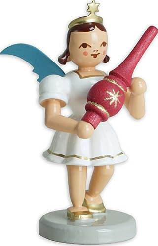 Blank Kurzrockengel mit Christbaumspitze, farbig - 6,6 cm