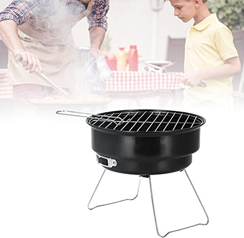 Grill a carbonella, Mini Flat Top Kettle Barbecue Grill Piccolo Barbecue Portatile all'aperto per Il Giardino e Il Campeggio.