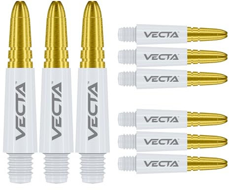 WINMAU Dart Shaft - Vecta Polycarbonat Dart Stems - 1 Set pro Packung (insgesamt 3 Dart-Schäfte) - Professionelles Dartzubehör - Verfügbar in den Größen Kurz, Intermediate und Medium