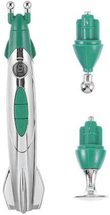 COLLBATH Pluma De Acupresión Eléctrica Para Masaje De Puntos De Acupuntura, 1 Unidad, Portátil y Ligera, Adecuada Para Cuello y Espalda, Mejora Circulación y Relaja Músculos, Uso Terapéutico y Diario