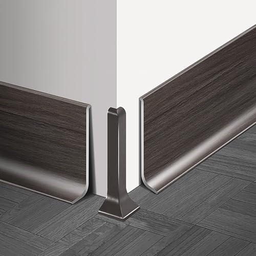 Raouoae Plinthes Élégantes En Aluminium 125cmx2 - Plinthes Modernes, Imperméables Et Résistantes À L'humidité Pour Une Décoration Intérieure Chic Et Sécurisée | Idéales Pour Salon, Chambre Et Cuisine(