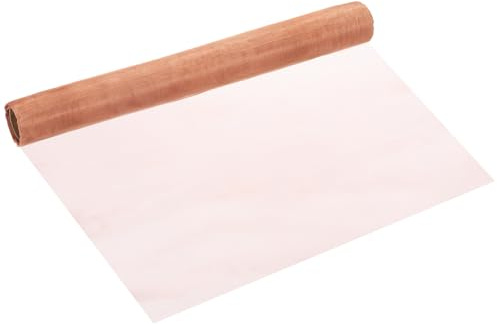 PATIKIL Malla de Alambre Tejida de Latón en Rollo 100cm x 30cm, 60 Mallas Filtro de Metal Grueso Compacto de Malla de Gasa para Cubierta de Seguridad de Ventana Filtración, Púrpura