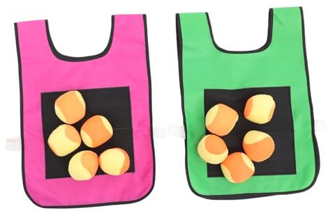 ifundom Sticky Ball Weste Für Junge Mädchen Klebrige Spielwesten Grün Mit Weichen Bällen Gruppenaktivität Für Drinnen Und Draußen Fördert Motorische Und Soziale Fähigkeiten