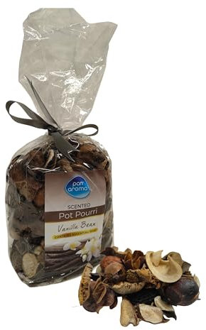 Vanilla bean pot pourri - scented home botanicals - aromatic creamy vanilla scent - decorative home fragrance pot pourri -180g bag