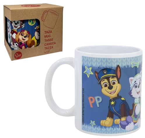 Tazza Paw Patrol in ceramica modello mug con stampa sublimatica ciotola da colazione 325 ml per bambini
