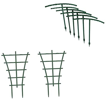 Garneck 8 Pezzi Supporto per Piante Rampicanti Sostegno da Giardino per Fiori e Verdure Supporto per Piante in Vaso Punta Affilata per Terreno