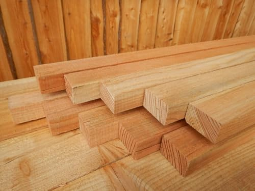 Zaunlatte aus Lärche 30 x 50 mm x 200 cm Länge - Holz Latten Lattenzaun Holzzaun (200 cm Lärche Zaunlatte) 35 Stück