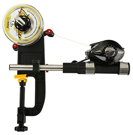 Máquina peladora de cables eléctricos Bobinadora de hilo de pescar de aluminio portátil, máquina de de carrete, bobinadora de hilo de pesca Baitcasting, estación de carrete