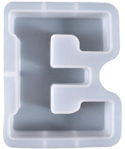 ALEFBET Silikonform Buchstaben Groß XXL - 18cm,Silikonformen Gießformen Buchstaben,DIY Silikon Gießform,Gipsformen zum Gießen,Epoxidharz Formen Buchstaben (E)