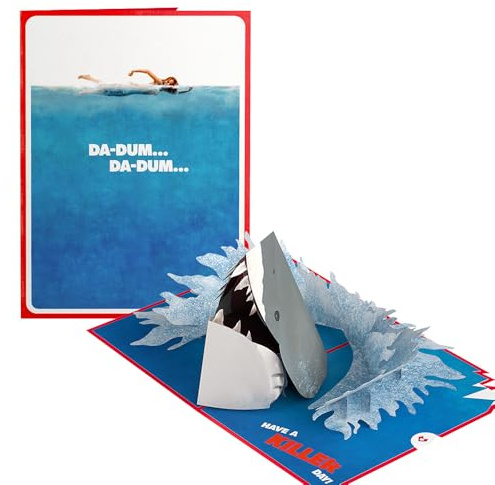 Lovepop Everyday Pop-Up Card for Her and Him - 3D Jaws Greeting Cards for Boys, Girls, Men, Women - Have a Killer Day - 5 x 7 Card - Blank Notecard & Envelope Included