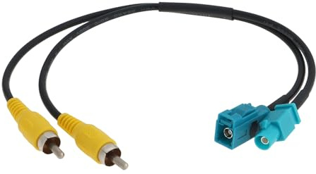EMSea Adaptateur Fakra Femelle vers RCA pour Caméra de Recul de Voiture Compatible avec Mercedes Et Compatible avec Ford 25 Cm