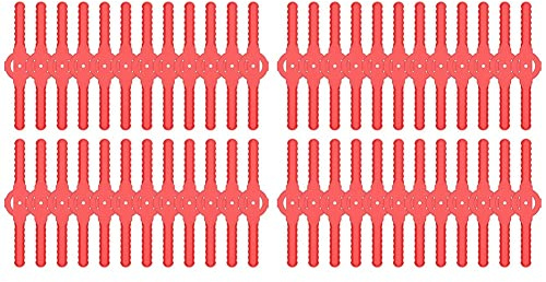 ISTOVO Le Lame Della Testa del Tagliabordi A Filo Sostituiscono, 48 Lame di Plastica per Pc di Ricambio per Tagliaerba A Batteria