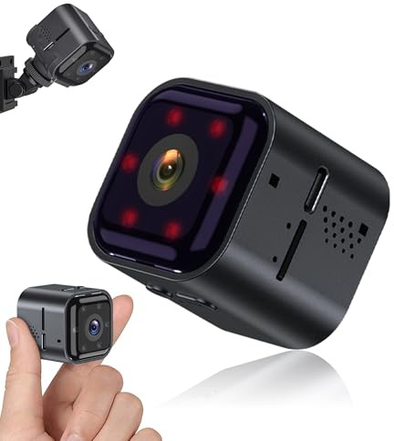 2026 Mini HD 1080p Hidden Spy Camera, No Subscription Required, Enhanced Low Light Night Vision, Remote Discreet Monitoring for Elderly Care, Children, Pets & Home Security, 2.4GHz Wireless Camera