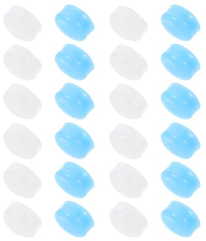 Veemoon Tapones de Silicona Reutilizables para Dormir Reducción de Ruido, Suaves y Moldeables, 24 Piezas Ideales para Trenes de Alta Velocidad y Aviones