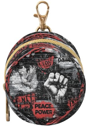 Graffiti Fist Peageon Porte-tétine de voyage pour bébé avec fermeture éclair et clip Porte-clés, accessoires de voyage contenedor para chupones
